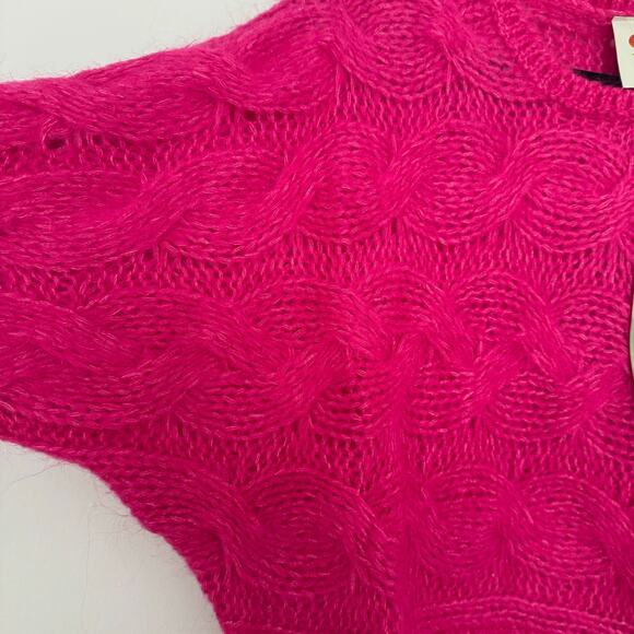 Farm Rio Pink Maxi Cable Knit Sweater - Picture 4 of 6